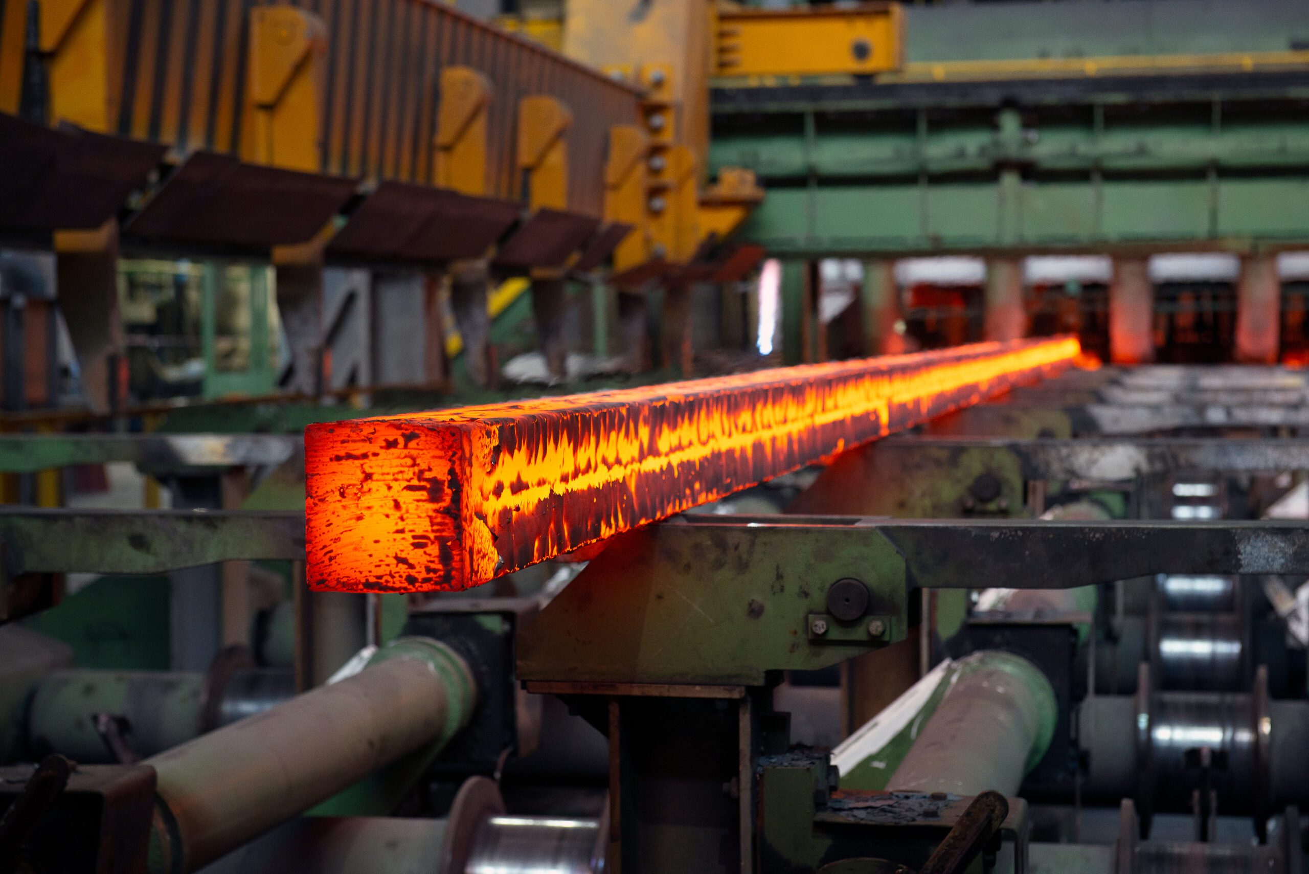 Steel Market in a U.S.: Manufacturing company Steel,Production,In,Electric,Furnaces.,Sparks,Of,Molten,Steel.,Electric